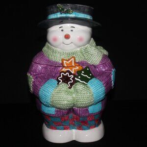Adorable Frosty Snowman Cookie Jar | Christmas Stuffins Canister | Liv Canada